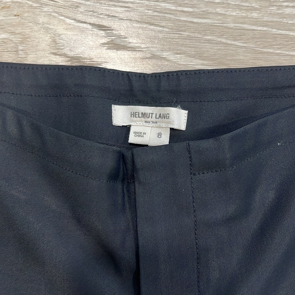 Helmut Lang Black Dress Pants with Zipper Pockets - Picture 2 of 6